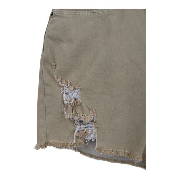 Whetherly shorts Delon high rise long tan 32 14 - Picture 3 of 7